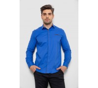 Рубашка мужская, цвет электрик, 214R7004