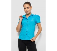 Сорочка жіноча однотонна, колір блакитний, 230R070