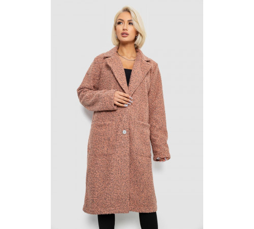 Пальто женское без подкладки, цвет пудровый, 257R99