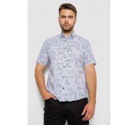 Рубашка мужская с принтом, цвет белый, 214R7331