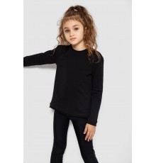 Лонгслив однотонный унисекс, цвет черный, 102R1532