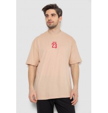 Футболка мужская с принтом, цвет бежевый, 244R7024