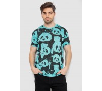 Футболка чоловіча з принтом, колір м'ятний, 244R6034