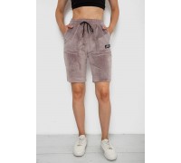 Шорты женские велюровые, цвет мокко, 238R58169-1