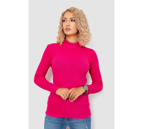 Кофта жіноча однотонна базова, колір рожевий, 244R2032