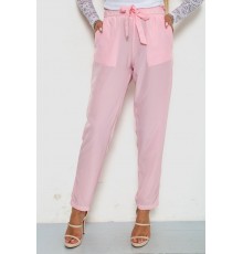 Штани жіночі шифонові, колір рожевий, 244R285