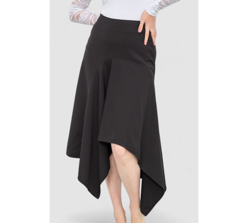 Спідниця однотонна, колір чорний, 244R270