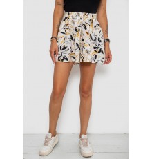 Шорти жіночі з принтом, колір молочний, 102R5256-7
