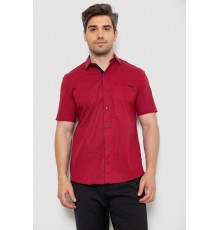 Рубашка мужская с принтом, цвет бордовый, 214R7124