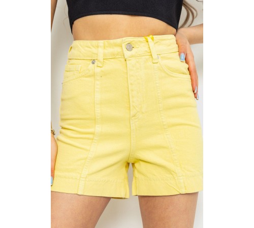 Джинсовые шорты, цвет желтый, 214R245