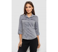 Рубашка женская однотонная, цвет серый, 230R068-6