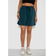 Шорти жіночі однотонні, колір темно-зелений, 238R777