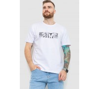 Футболка мужская батал, цвет белый, 208R014