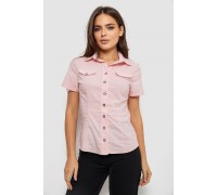 Сорочка жіноча однотонна, колір світло-рожевий, 230R068-1