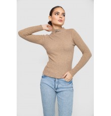 Водолазка трикотажна жіноча, колір темно-бежевий, 204R035