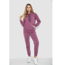 Спорт костюм женский на флисе, цвет сливовый, 241R1530