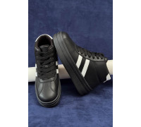 Кросовки женские демисезонные, цвет черно-белый, 248RWA160-5