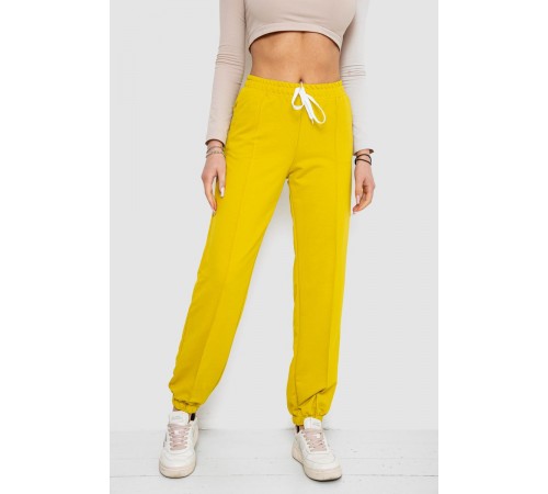 Спорт штани женские, цвет горчичный, 247R4670-1