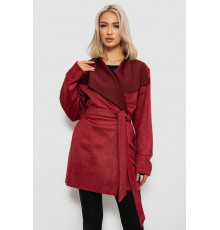 Кардиган женский однотонный, цвет бордовый, 257R001