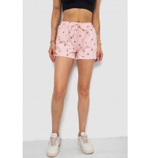 Шорти жіночі з принтом, колір пудровий, 238R7164