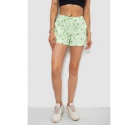 Шорти жіночі з принтом, колір салатовий, 238R7164