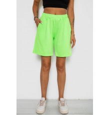 Шорти жіночі однотонні, колір салатовий, 238R57820