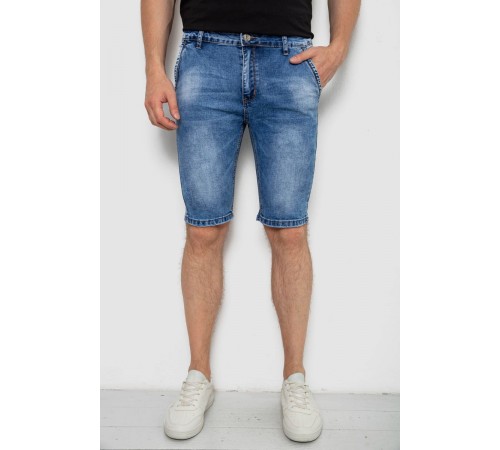 Шорты мужские джинсовые, цвет синий, 244RLS22-0211