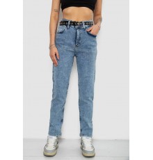 Джинси жіночі MOM стрейч, колір синій, 244R00549