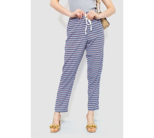 Штани жіночі вільного крою, колір синьо-блакитний, 244R053