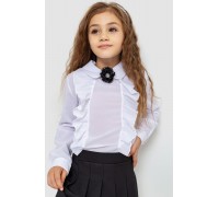 Блуза для дівчаток ошатна, колір білий, 172R103