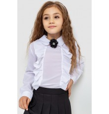 Блуза для дівчаток ошатна, колір білий, 172R103