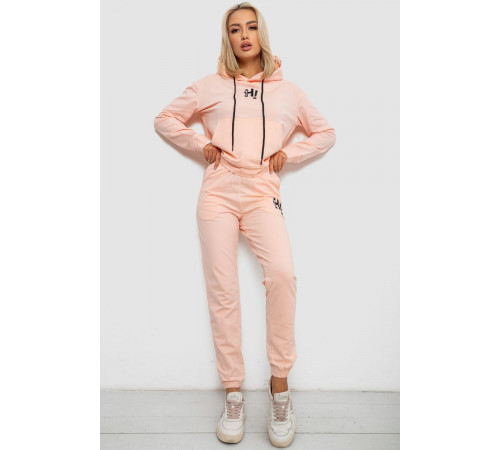 Спортивный костюм женский двухнитка, цвет персиковый, 214R1419-003