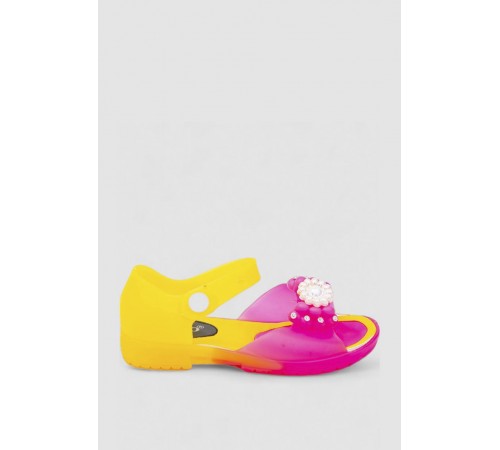 Босоніжки дитячі, колір рожево-жовтий, 243ROG006