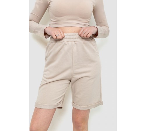 Шорти жіночі, колір світло-бежевий, 102R7721