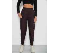 Штаны женские на тонком флисе, цвет шоколадный, 257R727