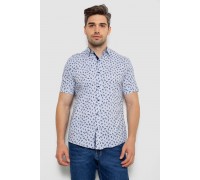 Рубашка мужская с принтом, цвет молочный, 214R7306