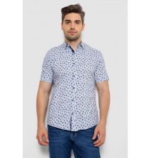 Рубашка мужская с принтом, цвет молочный, 214R7306