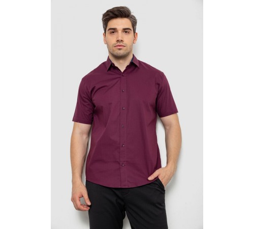 Рубашка мужская, цвет сливовый, 214R7327