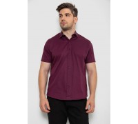 Рубашка мужская однотонная, цвет сливовый, 214R7327-2