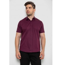 Сорочка чоловіча однотонна, колір сливовий, 214R7327-2