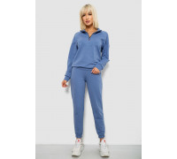 Спортивный костюм женский однотонный, цвет джинс, 244R1069AG