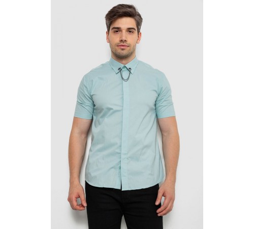 Рубашка мужская однотонная, цвет оливковый, 214R6917-1