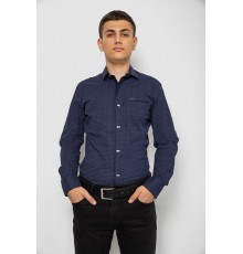 Рубашка мужская с принтом, цвет синий, 214R7468-1