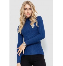 Гольф жіночий однотонний, колір синій, 204R016