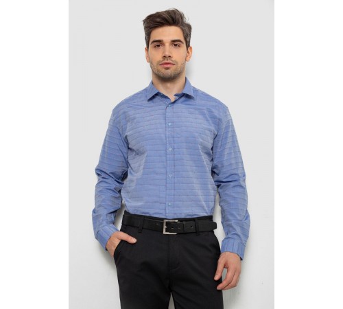 Рубашка мужская, цвет сиреневый, 214R821