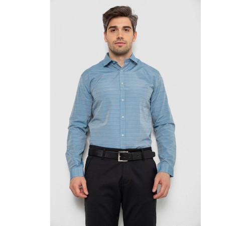 Рубашка мужская, цвет джинс, 214R823