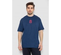 Футболка мужская с принтом, цвет синий, 244R7024