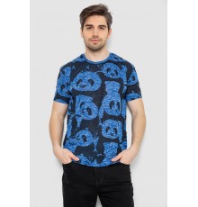 Футболка мужская с принтом, цвет синий, 244R6034 Футболка мужская с принтом, цвет синий, 244R6034