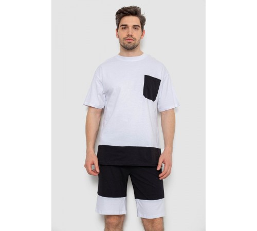 Костюм мужской повседневный, цвет бело-черный, 238R1533