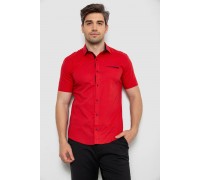 Рубашка мужская с принтом, цвет красный, 214R7140